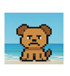 海のピクセルイヌ@SFW（個別スタンプ：2）