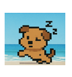 海のピクセルイヌ@SFW（個別スタンプ：7）