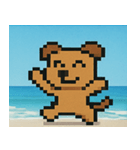 海のピクセルイヌ@SFW（個別スタンプ：10）