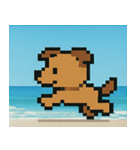 海のピクセルイヌ@SFW（個別スタンプ：13）