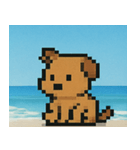 海のピクセルイヌ@SFW（個別スタンプ：18）