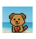 海のピクセルイヌ@SFW（個別スタンプ：20）