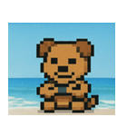 海のピクセルイヌ@SFW（個別スタンプ：25）