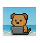 海のピクセルイヌ@SFW（個別スタンプ：30）