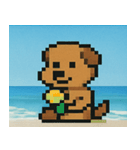 海のピクセルイヌ@SFW（個別スタンプ：31）