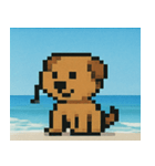 海のピクセルイヌ@SFW（個別スタンプ：32）