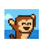 海のピクセルサル@SFW（個別スタンプ：1）