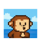 海のピクセルサル@SFW（個別スタンプ：3）