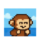 海のピクセルサル@SFW（個別スタンプ：5）