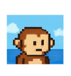 海のピクセルサル@SFW（個別スタンプ：6）