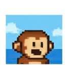 海のピクセルサル@SFW（個別スタンプ：8）