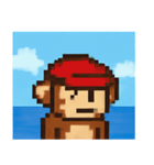 海のピクセルサル@SFW（個別スタンプ：12）