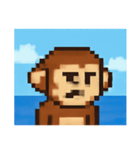 海のピクセルサル@SFW（個別スタンプ：13）