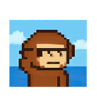 海のピクセルサル@SFW（個別スタンプ：14）