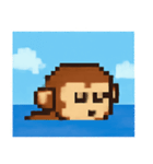 海のピクセルサル@SFW（個別スタンプ：16）