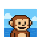 海のピクセルサル@SFW（個別スタンプ：17）