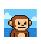 海のピクセルサル@SFW（個別スタンプ：18）