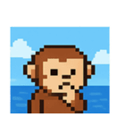 海のピクセルサル@SFW（個別スタンプ：20）