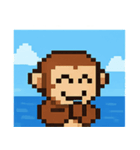 海のピクセルサル@SFW（個別スタンプ：22）