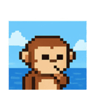 海のピクセルサル@SFW（個別スタンプ：23）