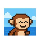 海のピクセルサル@SFW（個別スタンプ：25）