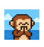 海のピクセルサル@SFW（個別スタンプ：26）