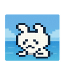 海のピクセルウサギ@SFW（個別スタンプ：12）