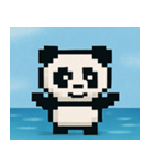 海のピクセルパンダ@SFW（個別スタンプ：1）