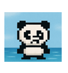 海のピクセルパンダ@SFW（個別スタンプ：2）