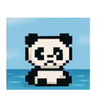 海のピクセルパンダ@SFW（個別スタンプ：3）