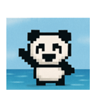 海のピクセルパンダ@SFW（個別スタンプ：9）