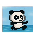 海のピクセルパンダ@SFW（個別スタンプ：11）