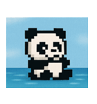 海のピクセルパンダ@SFW（個別スタンプ：14）