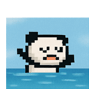 海のピクセルパンダ@SFW（個別スタンプ：16）