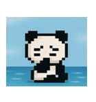 海のピクセルパンダ@SFW（個別スタンプ：20）