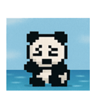 海のピクセルパンダ@SFW（個別スタンプ：24）