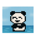 海のピクセルパンダ@SFW（個別スタンプ：26）