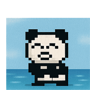 海のピクセルパンダ@SFW（個別スタンプ：27）