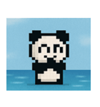 海のピクセルパンダ@SFW（個別スタンプ：29）