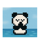 海のピクセルパンダ@SFW（個別スタンプ：30）