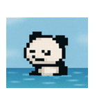 海のピクセルパンダ@SFW（個別スタンプ：32）
