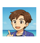 海の男性アイドル@SFW（個別スタンプ：4）
