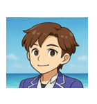 海の男性アイドル@SFW（個別スタンプ：8）