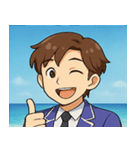 海の男性アイドル@SFW（個別スタンプ：10）