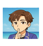 海の男性アイドル@SFW（個別スタンプ：12）