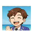 海の男性アイドル@SFW（個別スタンプ：21）
