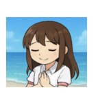 海の女性アイドル@SFW（個別スタンプ：1）