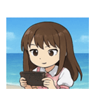 海の女性アイドル@SFW（個別スタンプ：3）