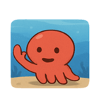 海のタコ@SFW（個別スタンプ：9）