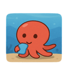 海のタコ@SFW（個別スタンプ：15）